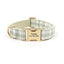 Customized Plaid Dog Collar - Engraved Pet Collar