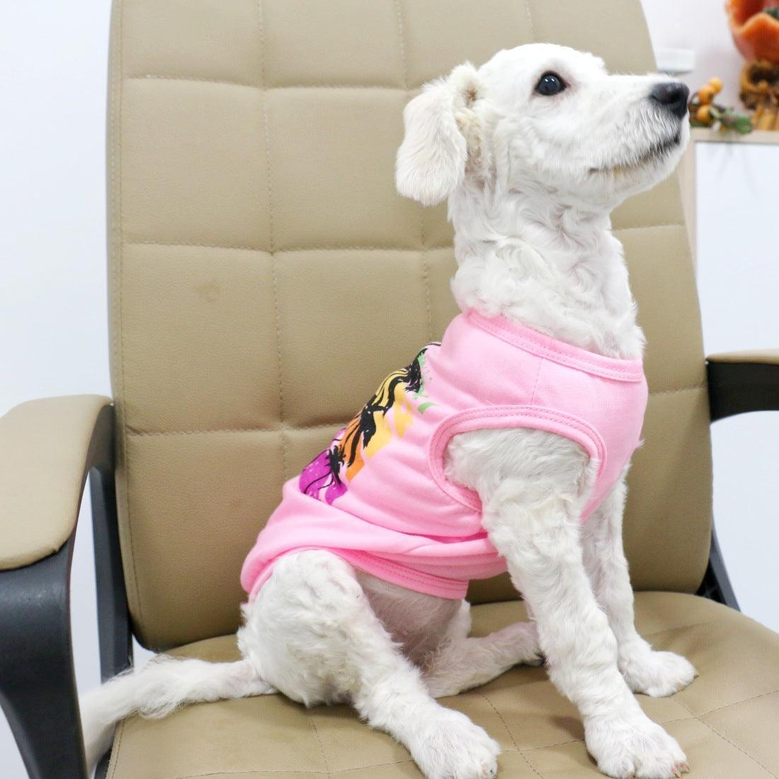 2 PCS Small Dog T Shirts Striped Dog Clothes - iTalkPet