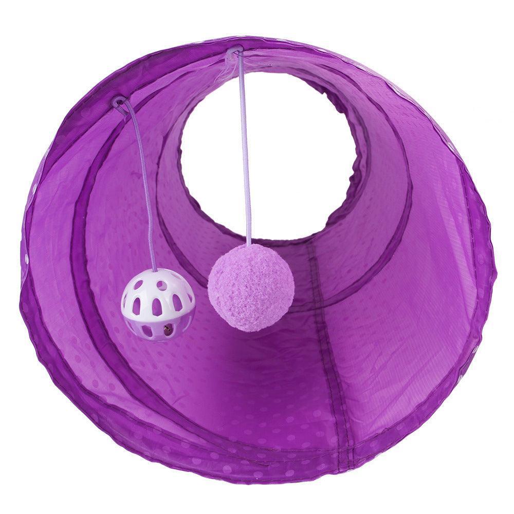 2 Way Collapsible Port Cat Tunnel Tube Toy - iTalkPet