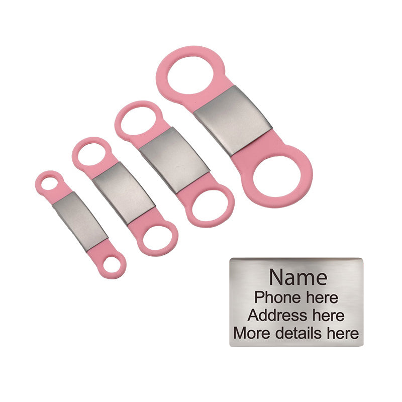 Personalized Custom Pet Tag - Slide On ID Tag