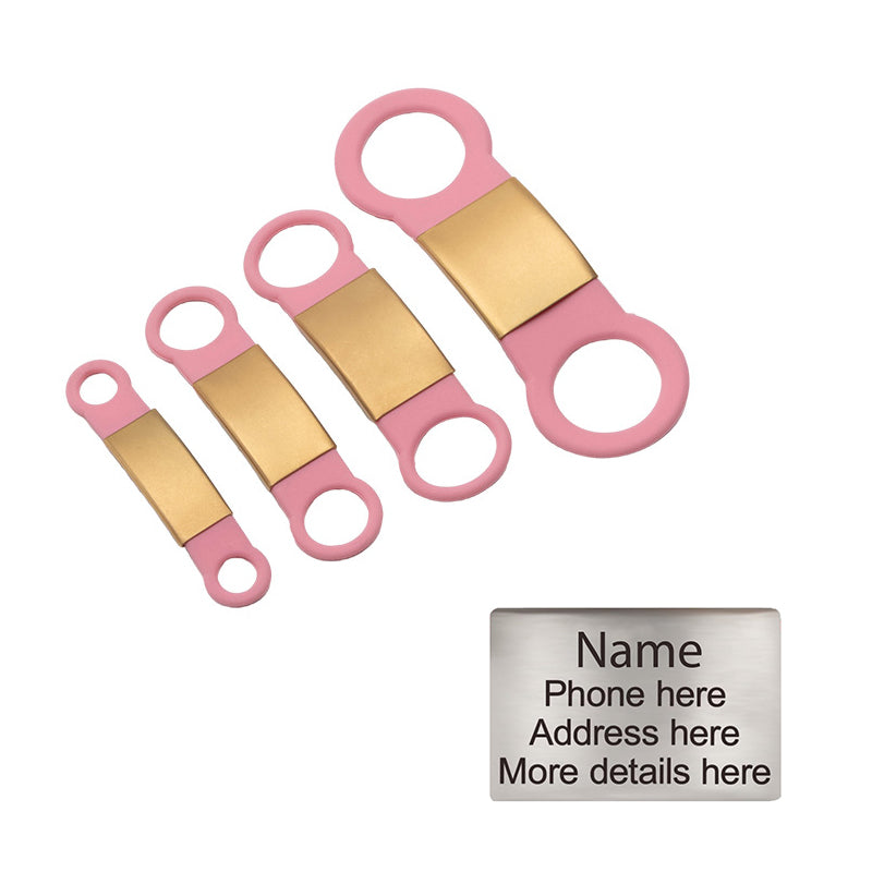 Personalized Custom Pet Tag - Slide On ID Tag
