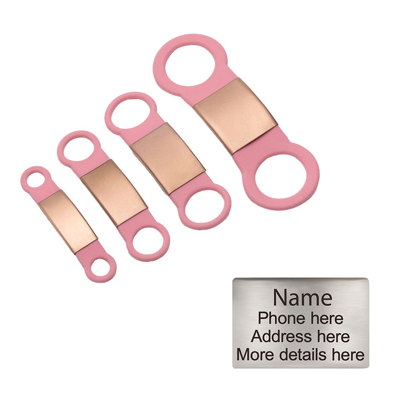 Personalized Custom Pet Tag - Slide On ID Tag