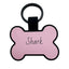 Personalized Bone Silicone Dog ID Tags Engraved Two Sides
