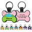 Personalized Silicone Dog ID Tags Engraved Two Sides