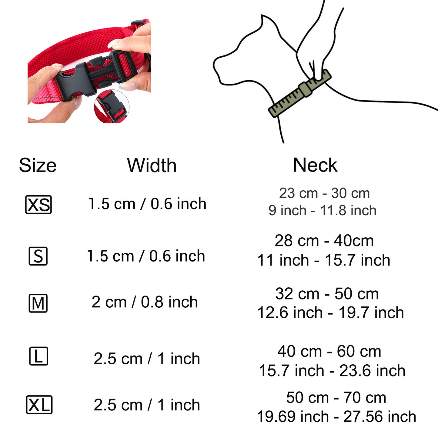 Adjustable Breathable Nylon Dog Collar with Free Engraving