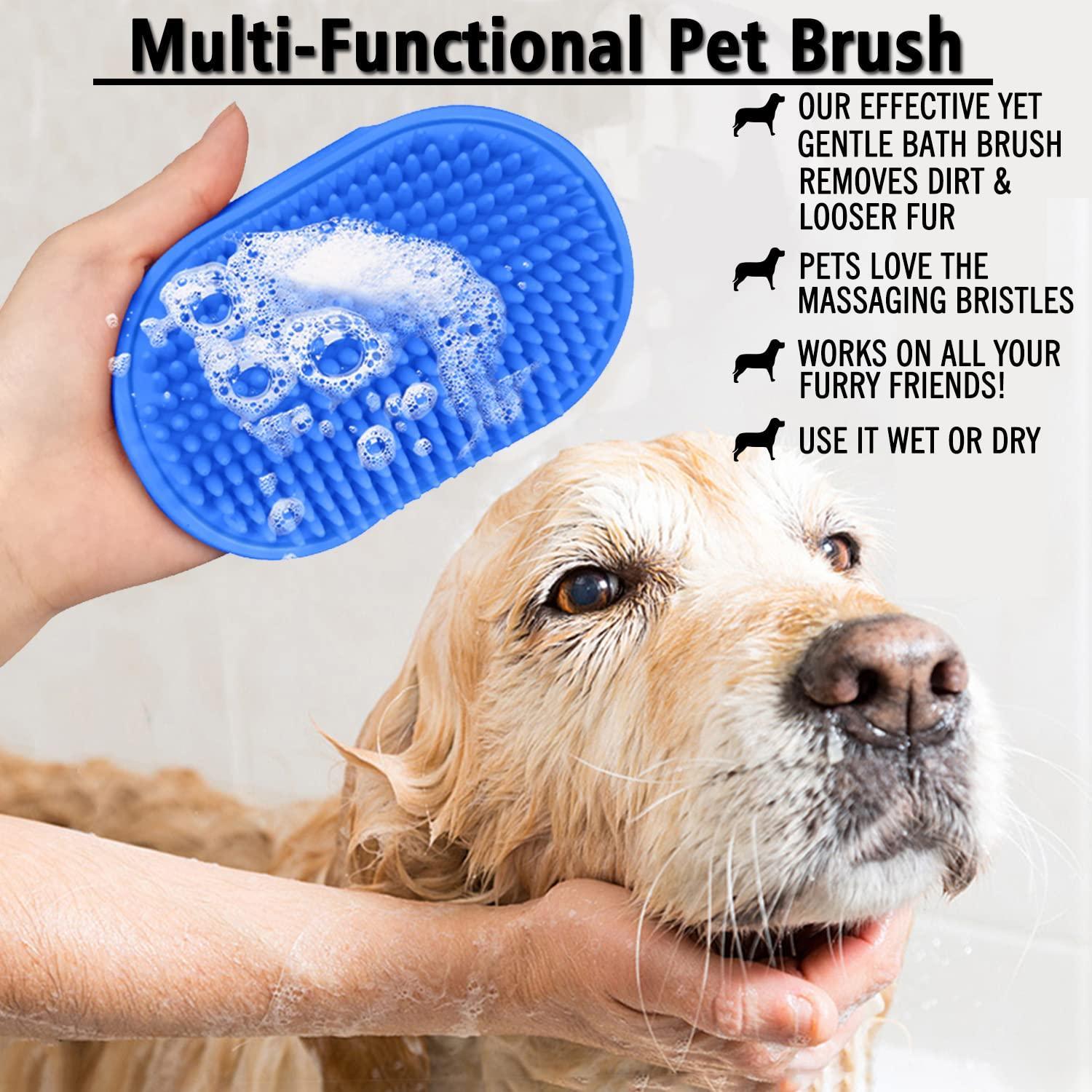 2PCS Pet Bath Brush Pet Grooming Shampoo Brush - iTalkPet