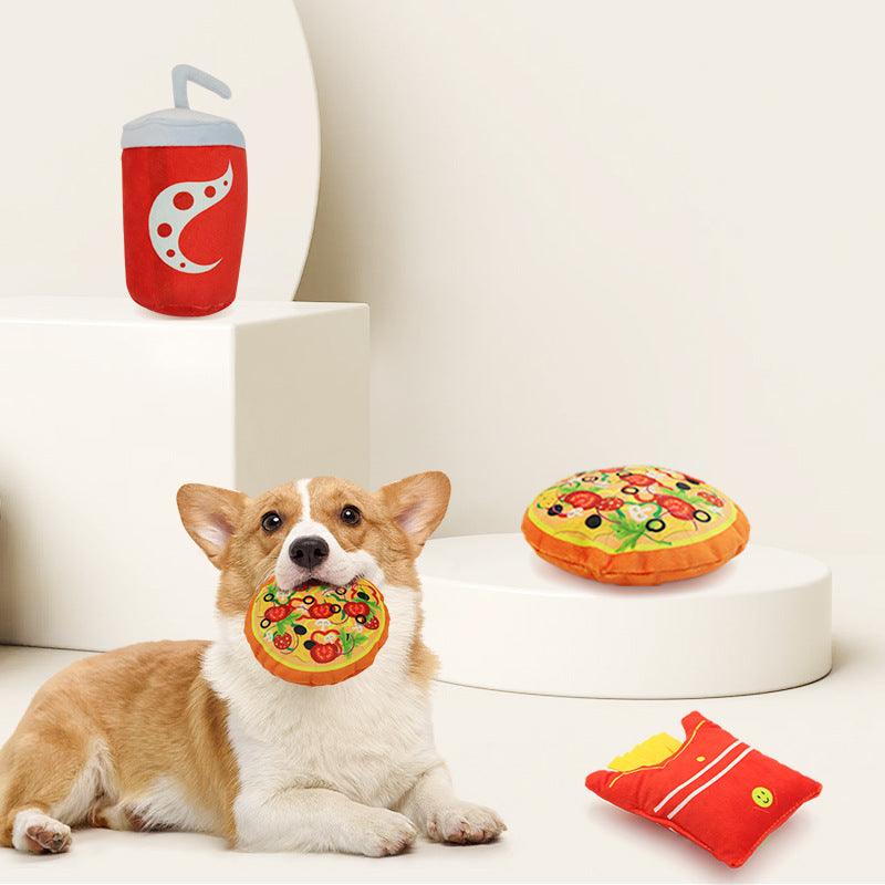 3 PCS Funny Donut Plush Dog Chew Toy - iTalkPet