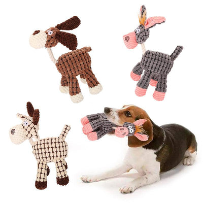 3 PCS Squeaky Plush Dog Chew Toys - iTalkPet