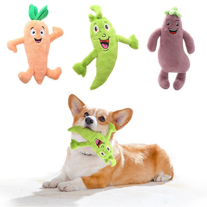 3 PCS Squeaky Plush Dog Chew Toys - iTalkPet