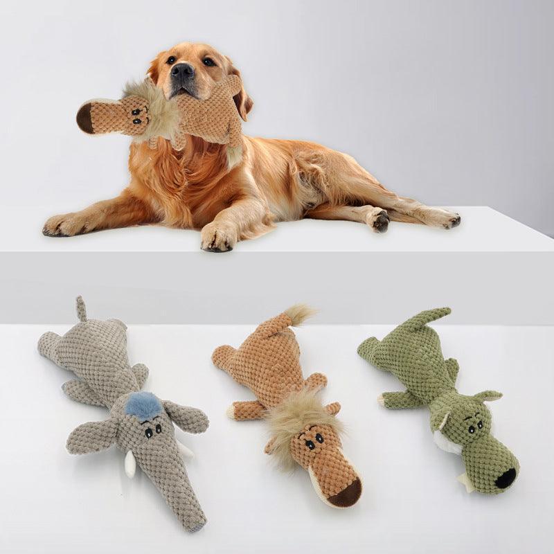 3 PCS Squeaky Plush Dog Chew Toys - iTalkPet