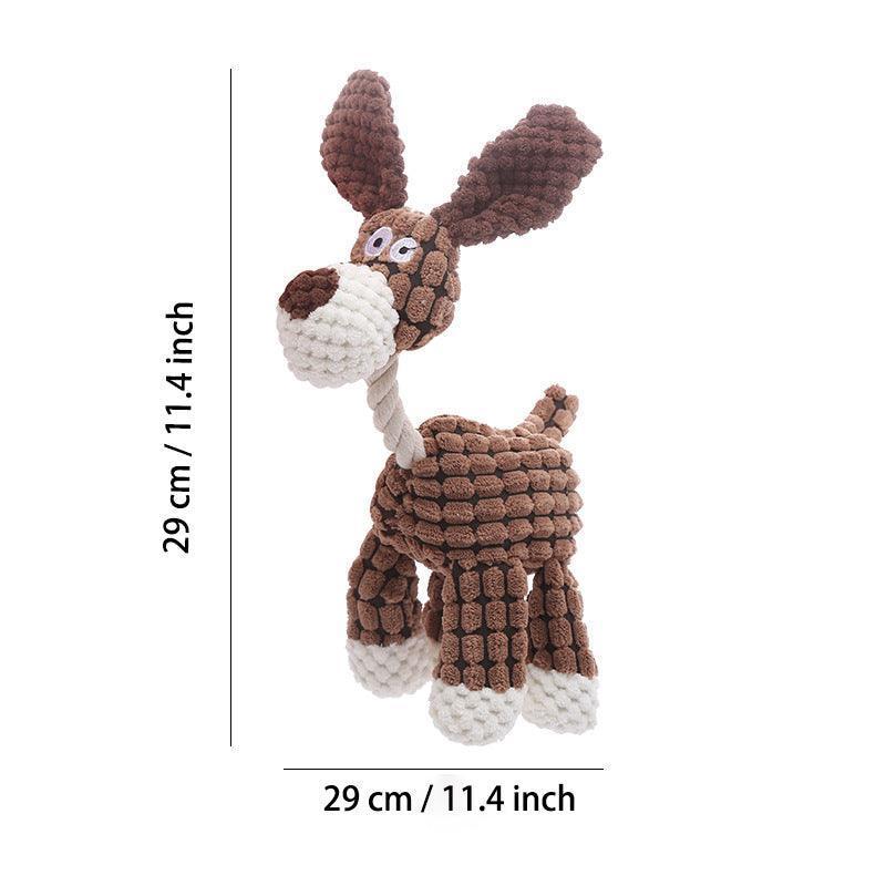 3 PCS Squeaky Plush Dog Chew Toys - iTalkPet