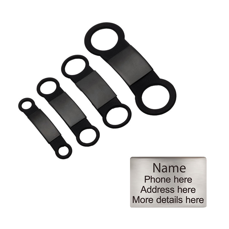 Personalized Custom Pet Tag - Slide On ID Tag