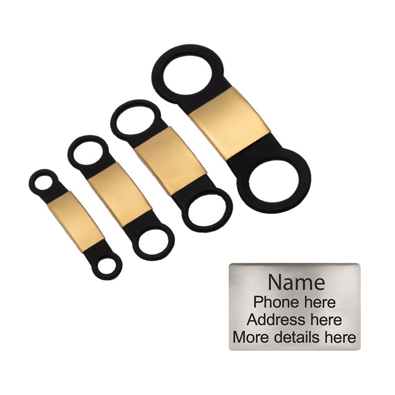 Personalized Custom Pet Tag - Slide On ID Tag