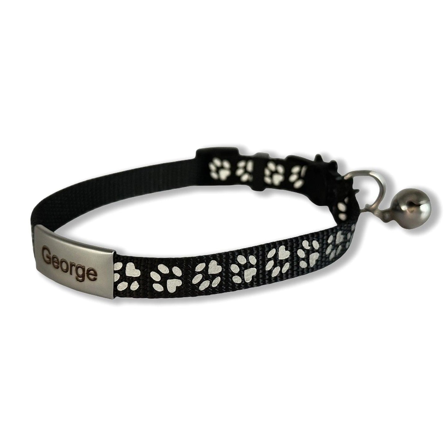 Reflective Nylon Cat Collar with Personalized Tag - iTalkPet