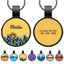 Silent Pet ID Tags - Personalized Engraved Silicone Dog and Cat Name ID Tag