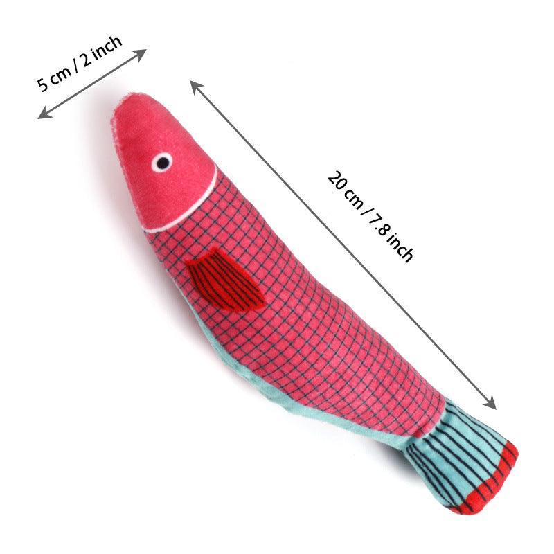 3Pcs Fish Plush Catnip Cat Toy - iTalkPet