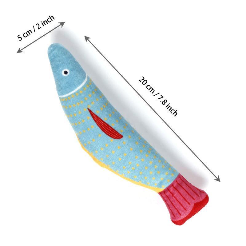 3Pcs Fish Plush Catnip Cat Toy - iTalkPet