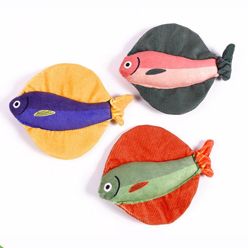 3Pcs Fish Plush Catnip Cat Toy - iTalkPet