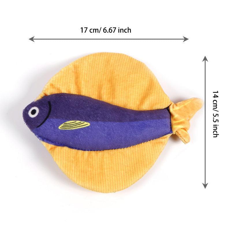 3Pcs Fish Plush Catnip Cat Toy - iTalkPet