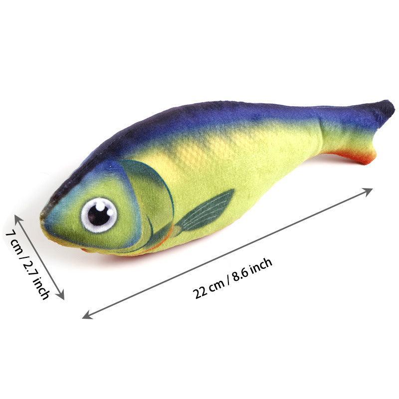 3Pcs Fish Plush Catnip Cat Toy - iTalkPet