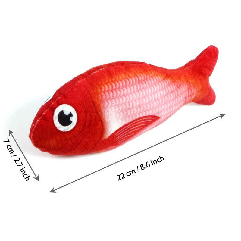 3Pcs Fish Plush Catnip Cat Toy - iTalkPet