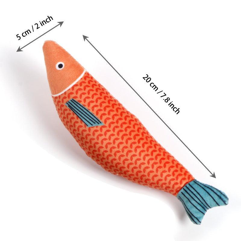 3Pcs Fish Plush Catnip Cat Toy - iTalkPet