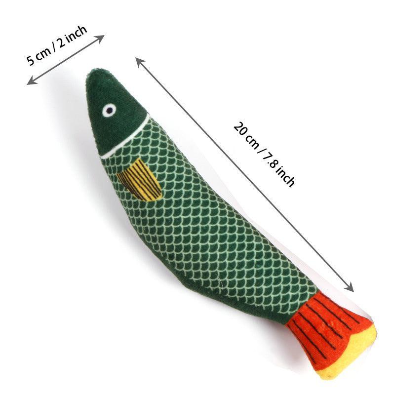 3Pcs Fish Plush Catnip Cat Toy - iTalkPet