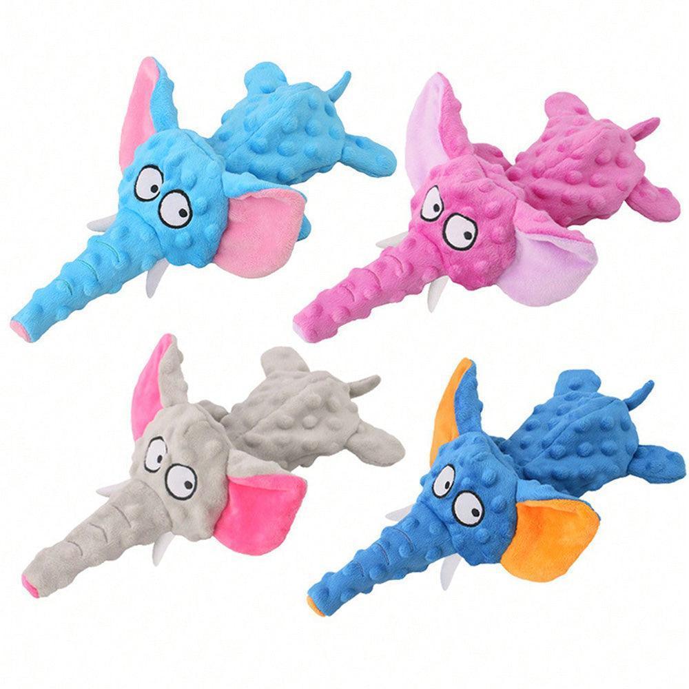 4 Pcs Soft Plush Dog Squeaky Chew Toy - iTalkPet