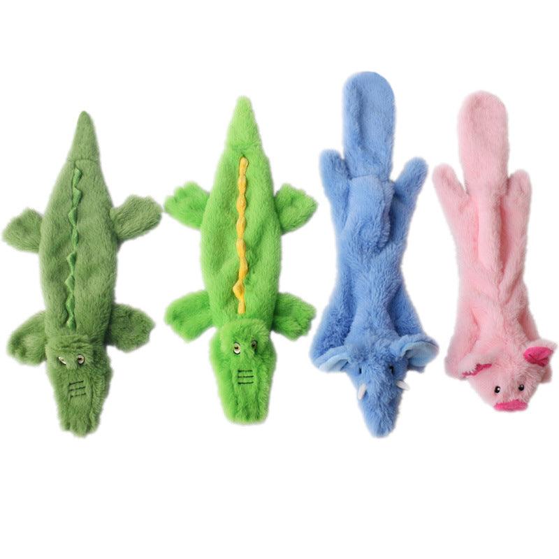 4 Pcs Soft Plush Dog Squeaky Chew Toy - iTalkPet