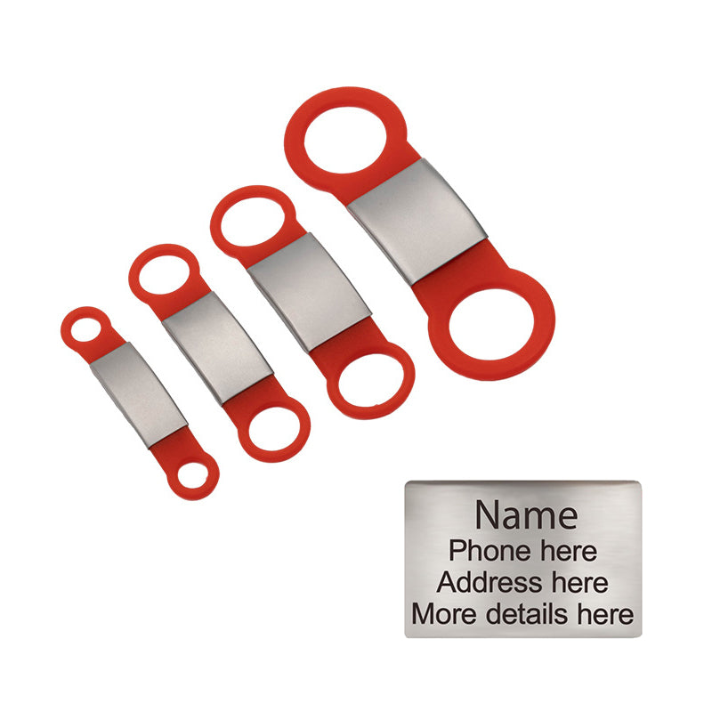Personalized Custom Pet Tag - Slide On ID Tag