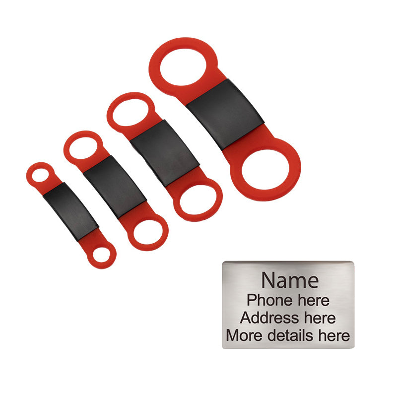 Personalized Custom Pet Tag - Slide On ID Tag