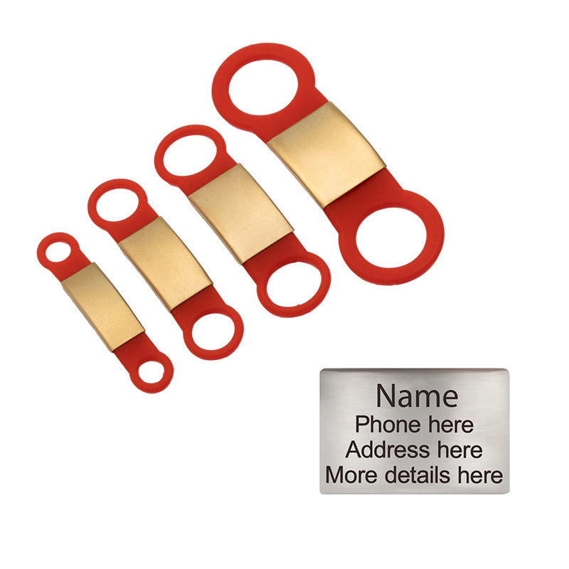 Personalized Custom Pet Tag - Slide On ID Tag