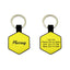 Personalized Engraved Silicone Dog Tags - Hexagon