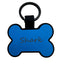 Personalized Bone Silicone Dog ID Tags Engraved Two Sides
