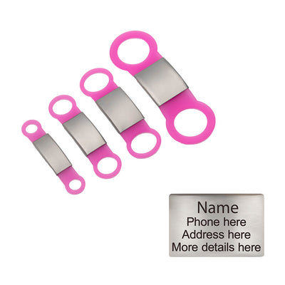 Personalized Custom Pet Tag - Slide On ID Tag