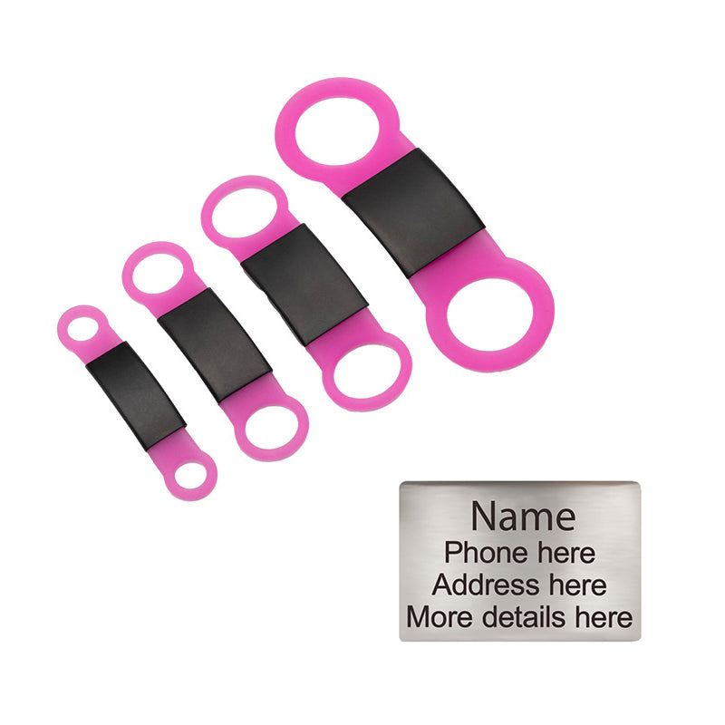Personalized Custom Pet Tag - Slide On ID Tag