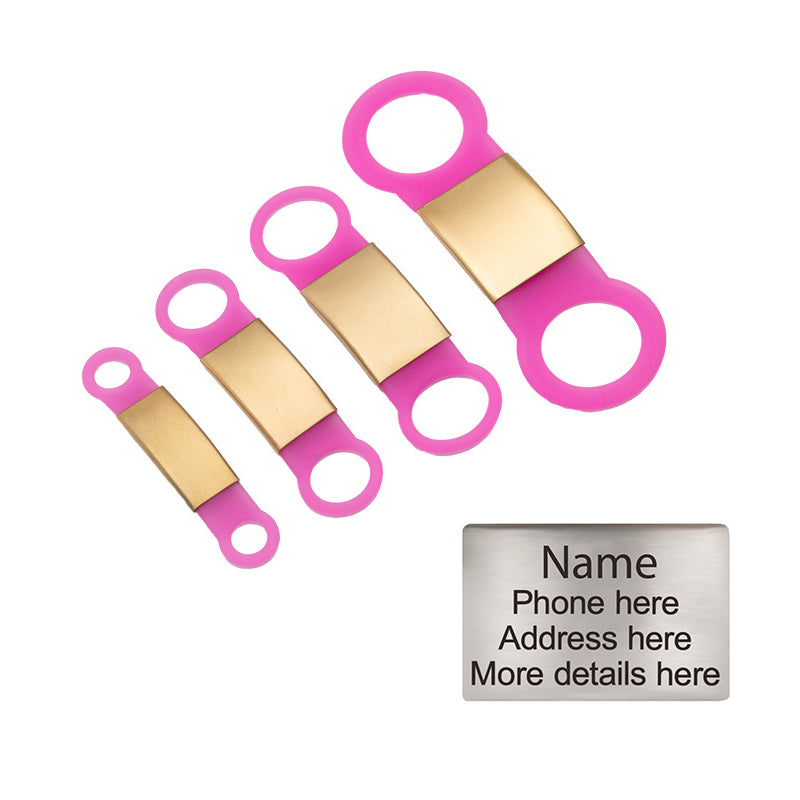 Personalized Custom Pet Tag - Slide On ID Tag