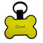 Personalized Bone Silicone Dog ID Tags Engraved Two Sides
