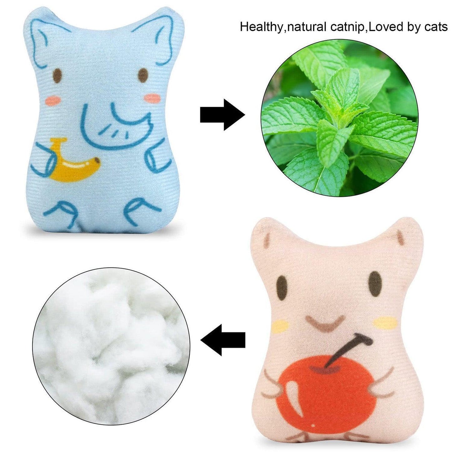 5Pcs Catnip Toy Bite Resistant Chew Toys for Cat - iTalkPet