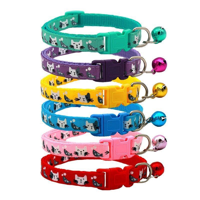 6 PCS Adjustable Cat Collar with Bell - iTalkPet