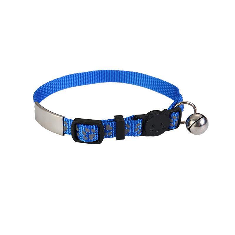 Reflective Nylon Cat Collar with Personalized Tag - iTalkPet