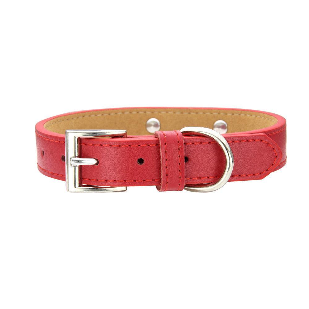Leather Adjustable Personalized Dog Collar - iTalkPet