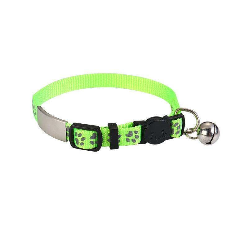 Reflective Nylon Cat Collar with Personalized Tag - iTalkPet