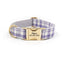 Customized Plaid Dog Collar - Engraved Pet Collar