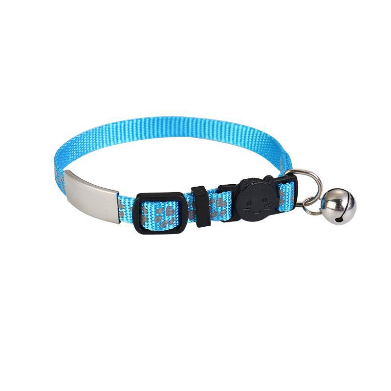 Reflective Nylon Cat Collar with Personalized Tag - iTalkPet