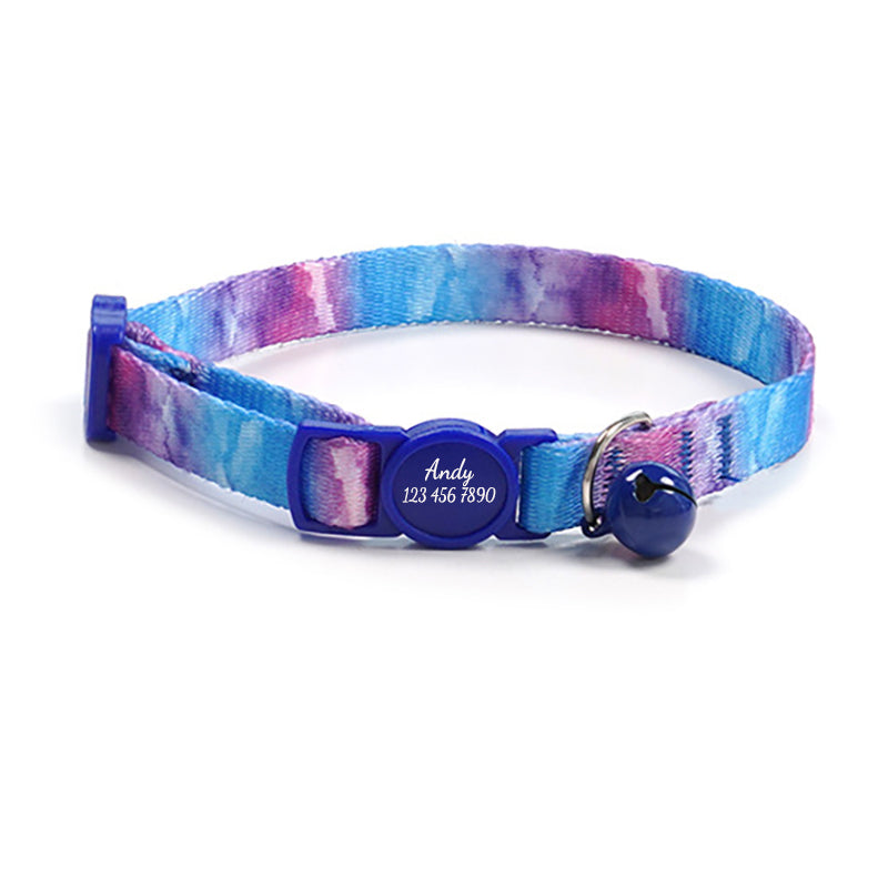 Cute Personalized Breakaway Cat Collar with Bell