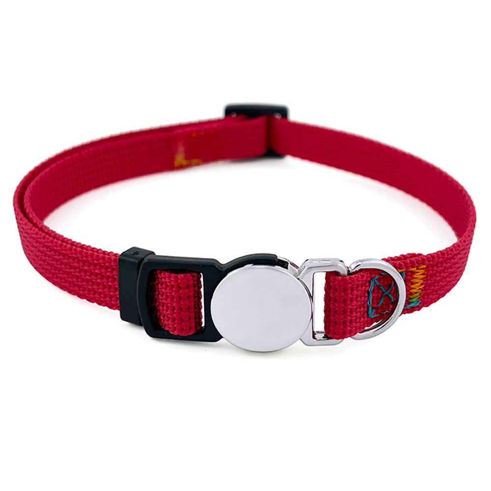 Personalized Nylon Cat Collar 2 Pack Set