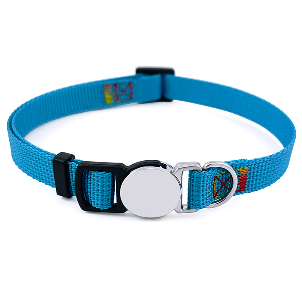 Personalized Nylon Cat Collar 2 Pack Set