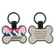 Silicone Personalized Dog ID Tags - Engraved Two Sides