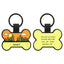 Silicone Personalized Dog ID Tags - Engraved Two Sides